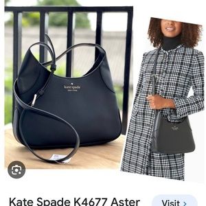 Kate Spade Aster Crossbody Purse - NWT, black